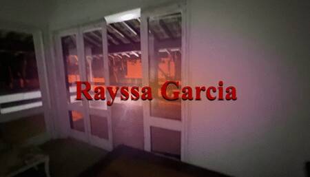 my hot submissive lying on the table receiving candles on her body - Full