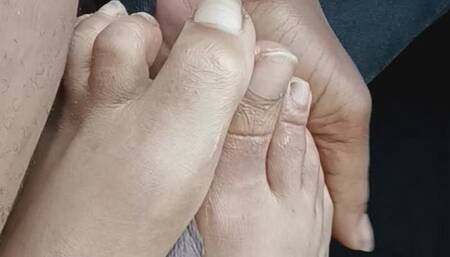 Miss Dime's Hot Day Ticklish Footjob