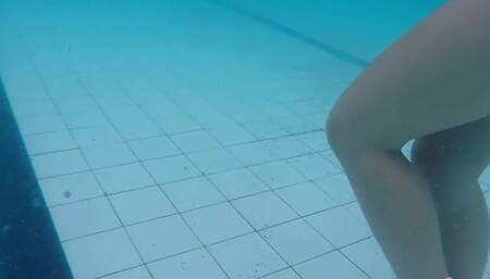 Horny, Swimming Naked in the Pool.
