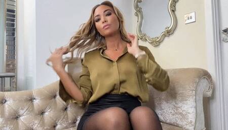 Boss Natalia Shares Her Panties With You