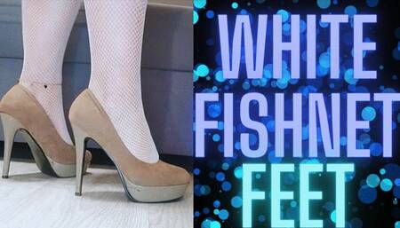 (69) WHITE FISHNET FEET