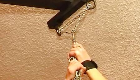 Saggy German whore tied up and spanked hard by her master