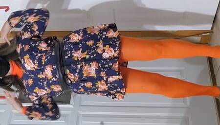 Crossdresser in new fall outfit. What do you think?