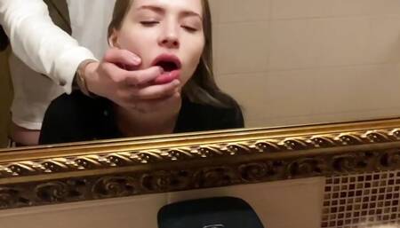 Having sex in the public bathroom is fun