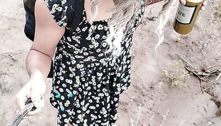 Cute Feet and Espadrilles Mini Dress in Public Hot Ladyboy