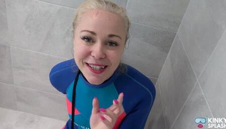 Scuba Lesson With Secret Vibrating Toy In My Pussy