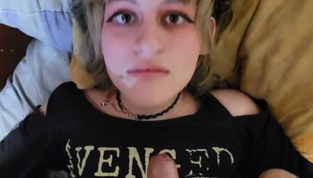 The DJ invited me to her house after the rave to listen her vinyls but instad she fucked me