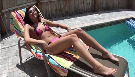 Sadie puts her big size 10 feet on your dick!