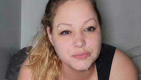 Quick Fuck and Facial for the Slut Wife