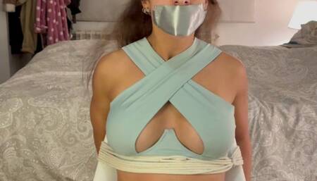 Angry Laura Cuttie in bondage! (4K)