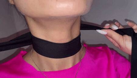 Have a nice game with my neck and adam's apple