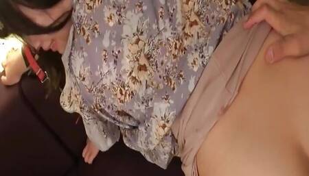 Amateur Hardcore POV - Nympho Girl Gets Creampied By A Man Other Than Her Boyally, Censored JAV!