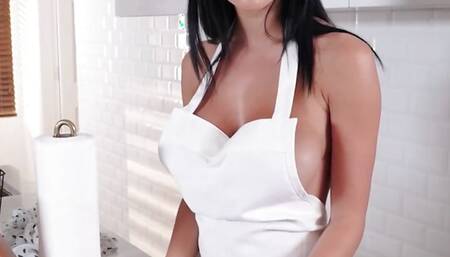 MOFOS - Victoria June Made A Thanksgiving Pie For Tony Rubino To Squirt His Cum & Serve It To Her Husband