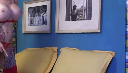 Skinny GILF fucks in all holes