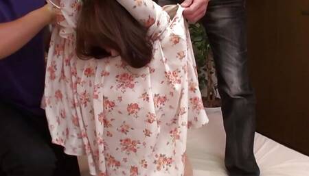 Japanese gal,Nao Katou had threesome sex, uncensored.