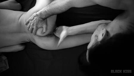 Spanking her with 4 fingers in her pussy