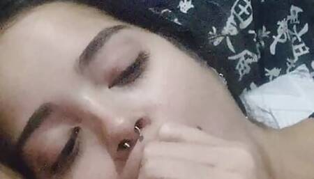 Submissive wife Debora Prado gives a blowjob every day at night before going to bed