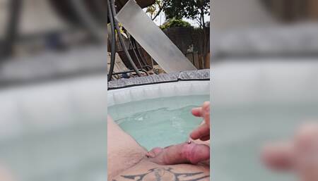 A little tease before I cum fantasizing about someone taking my balls in their mouth and licking my dick