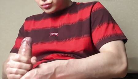 Handsome Student Skips Classes To Jerk Off His Monster Cock