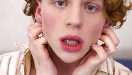 Ginger Twink Tristan Vincent Strokes His Big Cock And Cums!