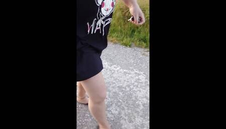 Walk to the Canal in Tights