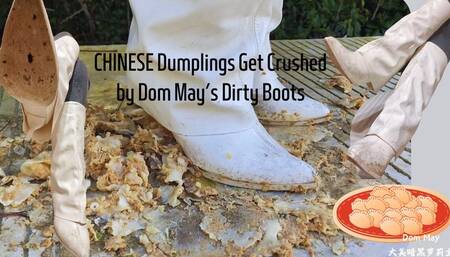 Dom May: Crushing a Plate of Chinese Dumplings by Dirty Boots
