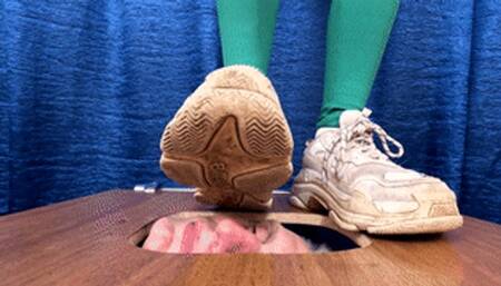 Sporty girl in dirty Balenciaga`s crushes my floor-face (part 9 of 9), flo650x 1080p