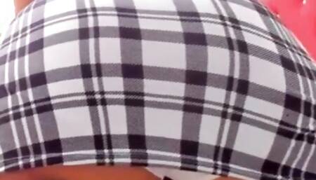 My Giant Ass in a Small Skirt and in Closeup Part 1