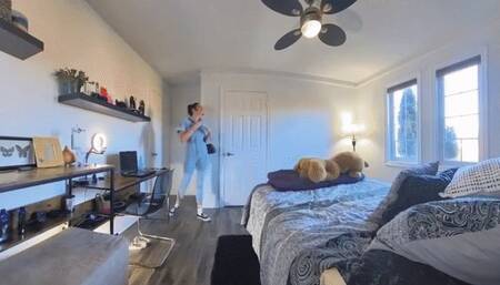 Shrunken and Unware In Slippers