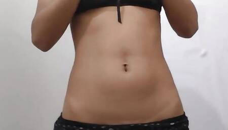 Gorgeous hairy Brook Scott in black mini dress