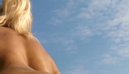 Public outdoor naked  peeing