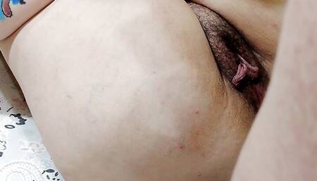 Curious Goddess - Blonde Hotwife blowjob Hairy pussy licking anal fucking