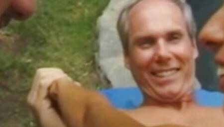 Outdoor Threesome On The Trampoline!