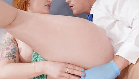 BRAZZERS - Naughty Siri Dahl Got A Long String Of Anal Beads Stuck In Her Ass & Visits The Doctor To Remove Them