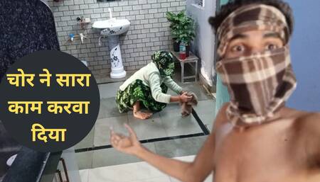 Naughty Indian desi Chor with bhabhi by - Snapchat143