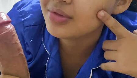 Blowjob with cumshot and deep throat