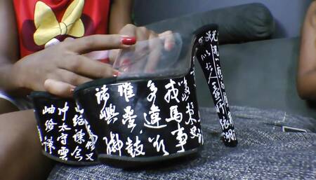 Lesbian Dangerous Feet Size 40 From Top Giant Babe