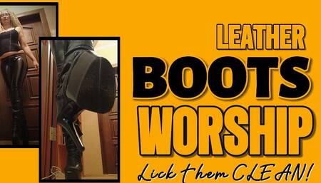 Leather Boots Worship