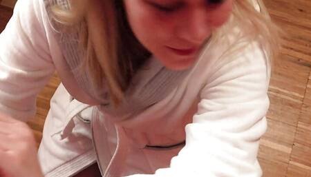 Mega load of strange cum on the first shoot with a user alone