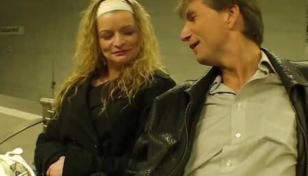 BORIS SCHWARZ: Horny chick towed in subway station and talked into fucking