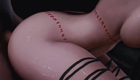 3D Redhead Slut Asian Whore Cheating with Big Cock