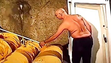 Slave redhead enjoys being dominated by her mature master