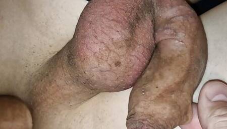 A milky femboy student screams from daddy's big dick from the buzz in his ass without a condom! , Cum