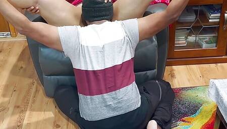 Beautiful Indian Milf Legs Spread Up - Passionate Pussy Eating - Moaning with Pleasure
