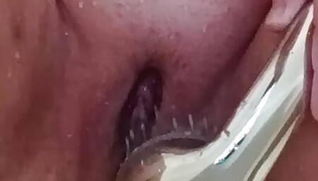 Masturbation in the shower alone