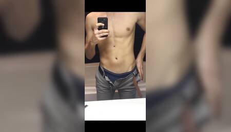 Ass and dick jerking off straight playing
