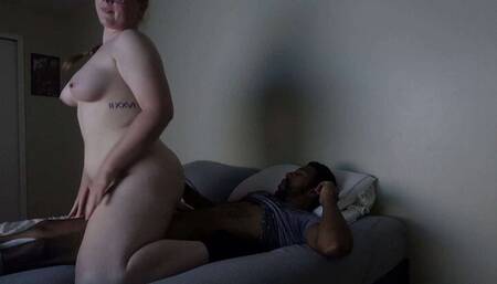 PAWG in Glasses Rides My Big Black Dick pt.1