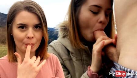 Young amateur fucks outdoors & gets cum in mouth - MyDirtyHobby