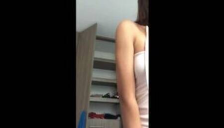 I dress with my vibrator controlled by my friend