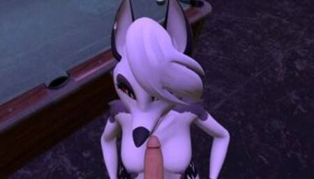 HELLUVA BOSS White guy fucked mouth pregnant Loona